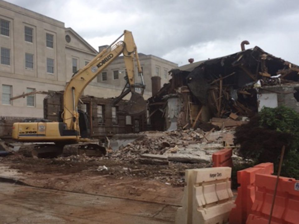 Commercial Demolition Downtown Greenville Irvine Street