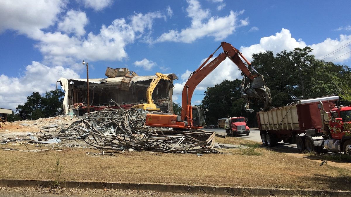 Commercial Demolition off Augusta St, Greenville SC