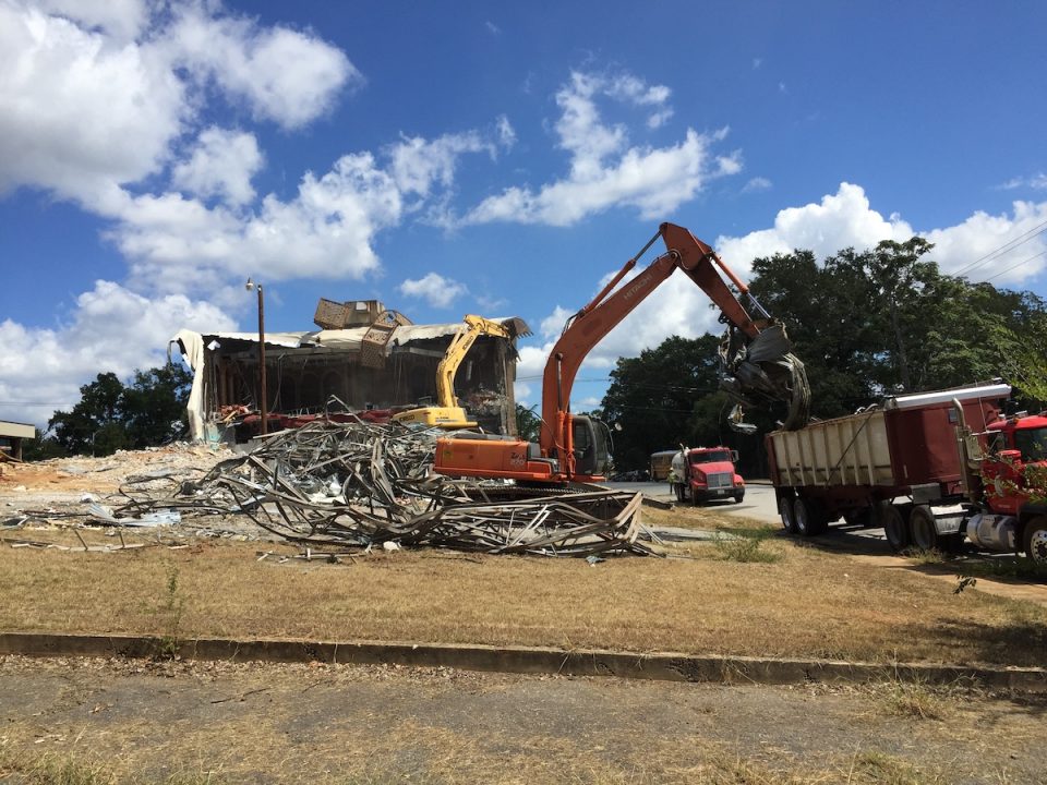 Commercial Demolition off Augusta St, Greenville SC