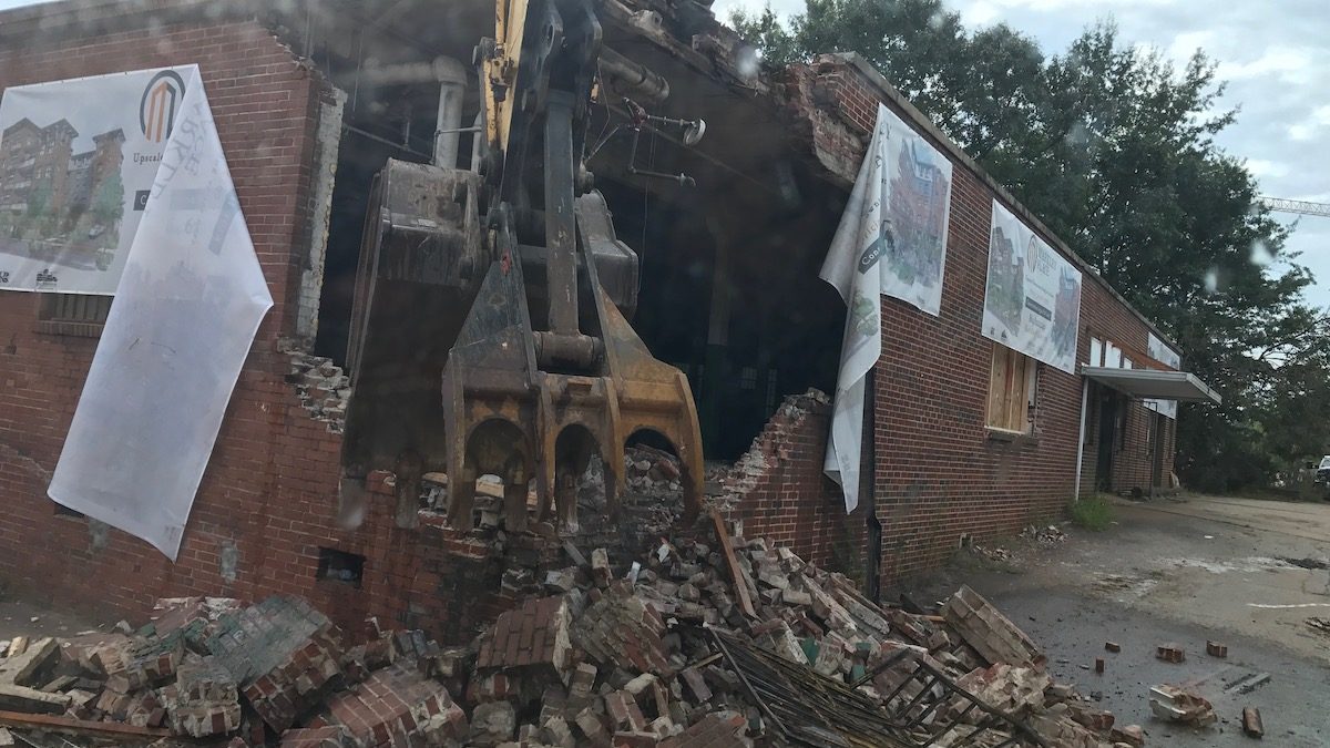 Commercial Demolition Downtown Greenville Markley Street