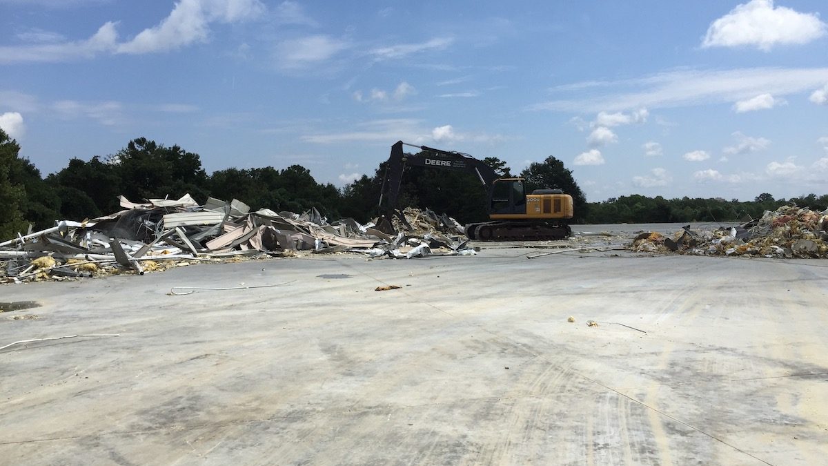 Industrial Demolition on Laurens Rd, Greenville SC