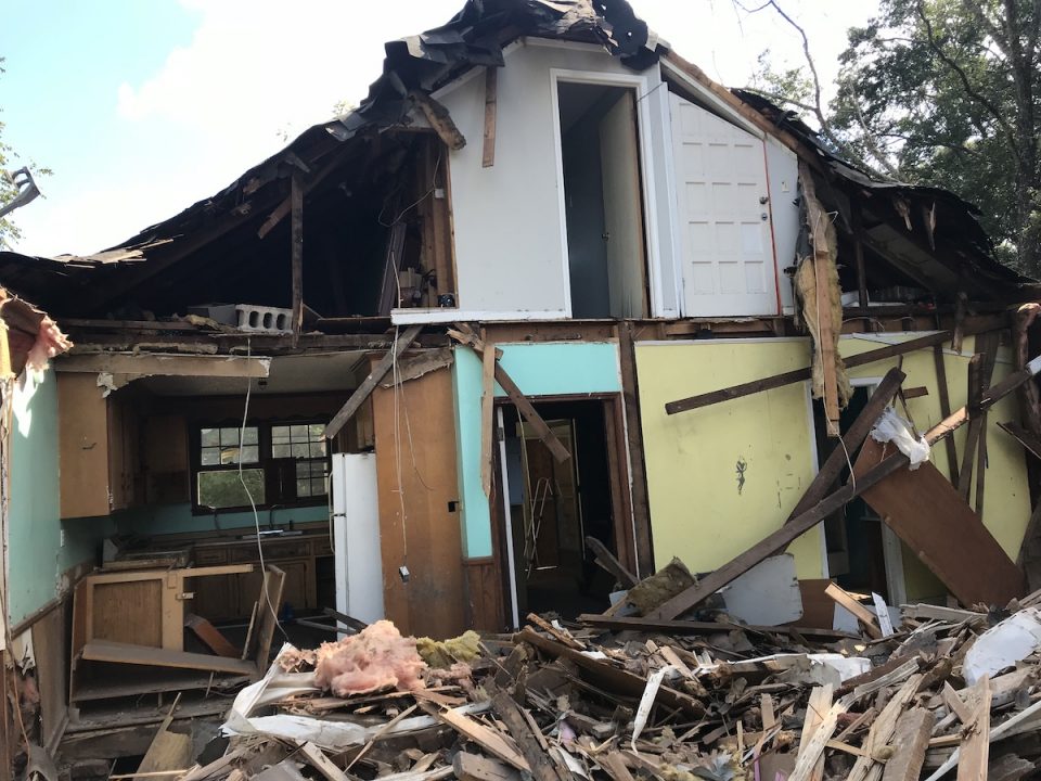 Residential Demolition, West Greenville, South Carolina